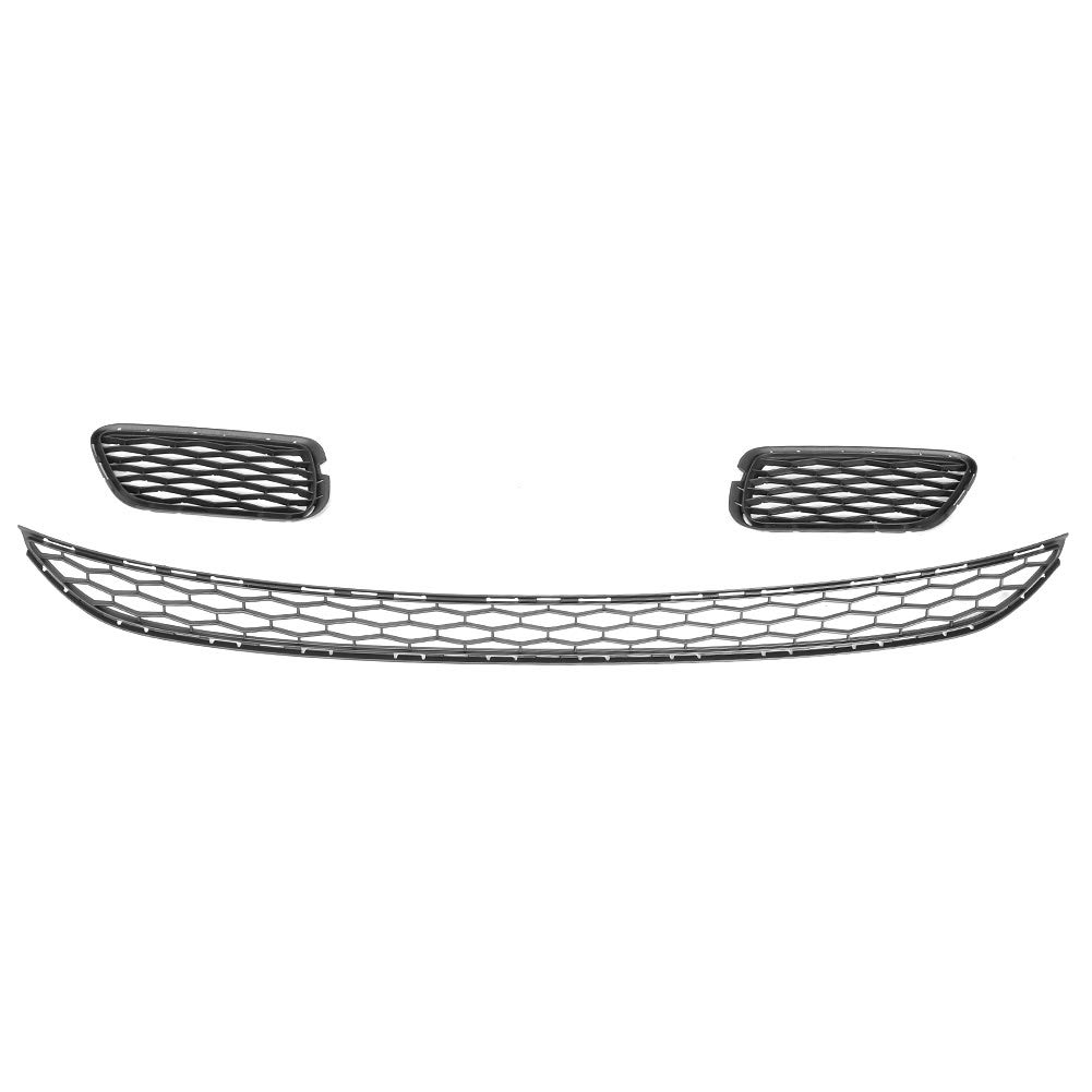 Maserati Porte 2014-2017 Front Bumper Lower Grill Cover Set - 3PC Replacement Lower Grille for Enhanced Protection & Style - Perfect for Car Upgrades & Off-Road Driving