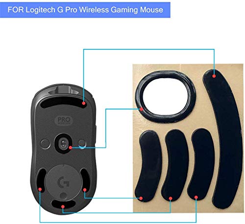 Logitech G Pro Wireless Gaming Mouse Skates & Anti-Slip Tape Set - 2 in 1 Replacement Feet & Grip Tape for Smooth Gliding & Enhanced Control - Perfect for FPS, MOBA & Esports Gaming