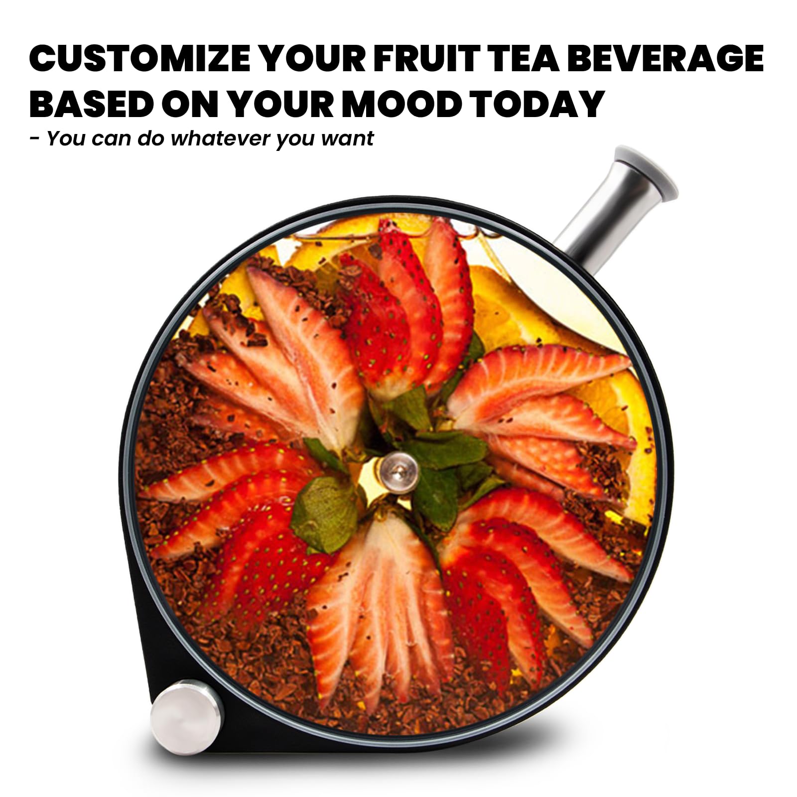 Premium Glass Porthole Infuser Decanter - Versatile Cocktail Shaker & Bottle for Tea, Coffee, Lemonade, Dressings & Vinegars - Perfect for Home Bars, Parties & Gourmet Cooking