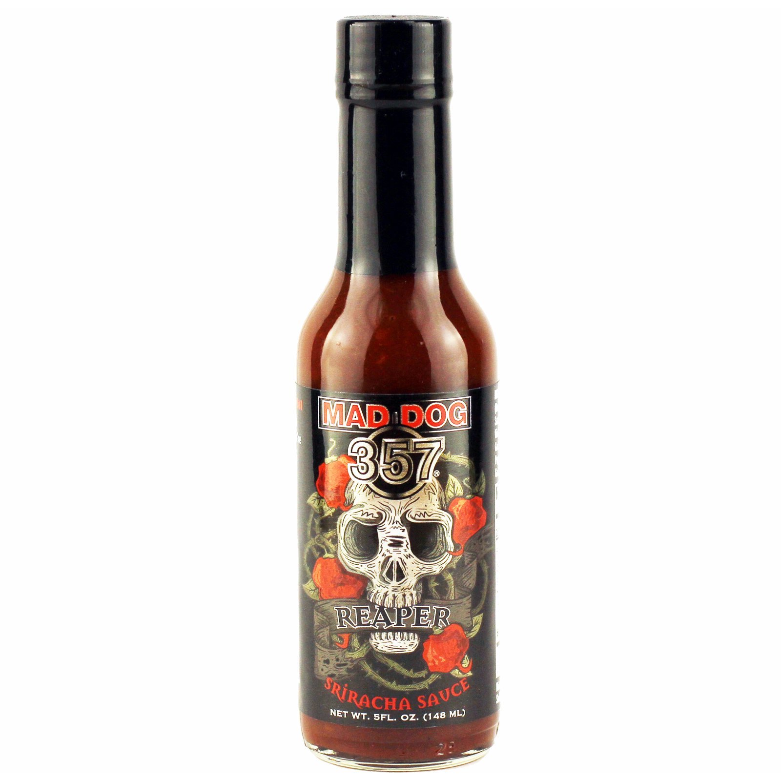 Mad Dog 357 Deluxe 4 Bottle Gourmet Hot Sauce Gift Set - Premium Spicy Hot Sauces for BBQ, Wings & Tacos - Perfect for Hot Sauce Lovers & Gifts