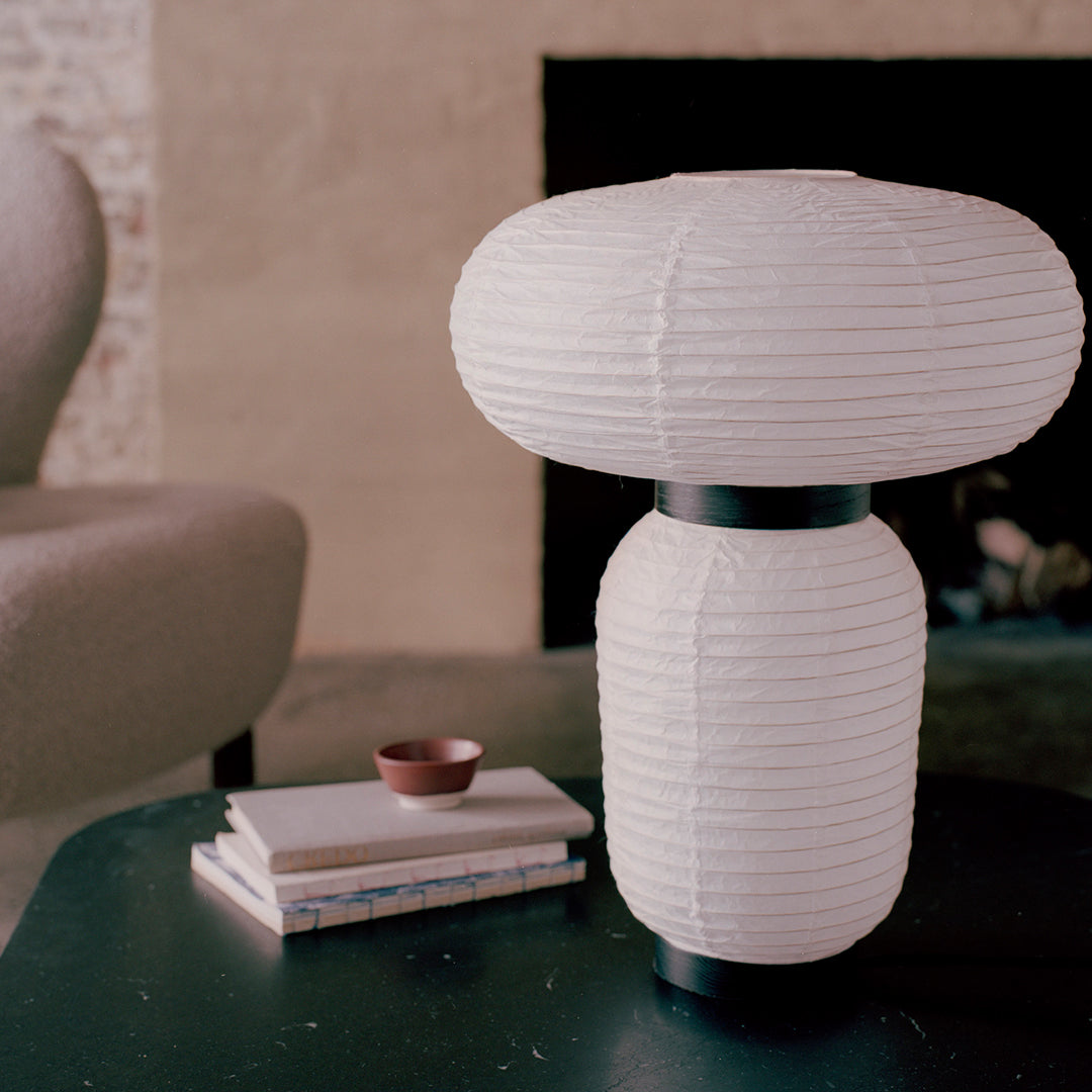 Formakami JH18 Modern Paper Table Lamp - Handcrafted Scandinavian Design for Living Room, Bedroom & Office Decor