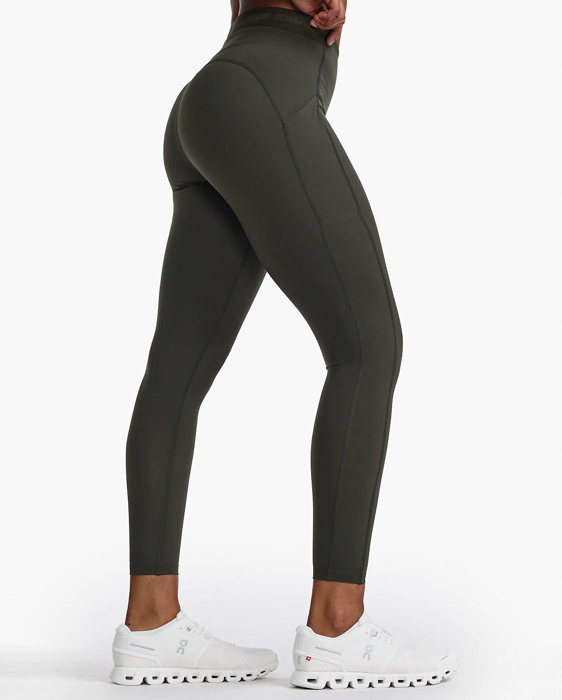 Form Stash Hi Rise Tight 2.0 - High Waist Yoga Pants for Women with Pockets | Flint Gray | Perfect for Workouts, Running & Lounge Wear