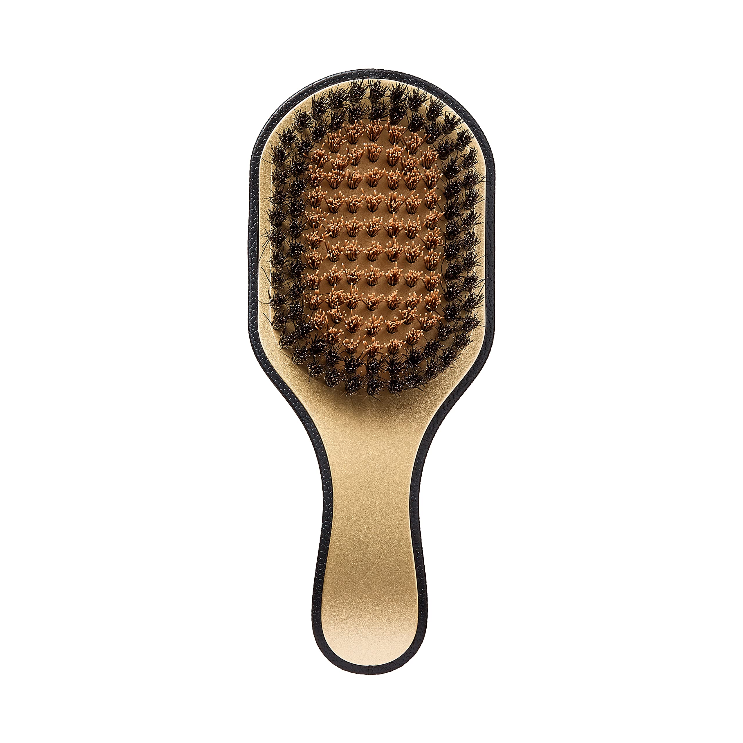 Premium Boar Bristle Hair Brush for Men - 360 Wave Brush with Curved Design for Perfect Waves | Medium Hard Bristles for Thick Hair | Pocket-Sized for Travel & Gym Use