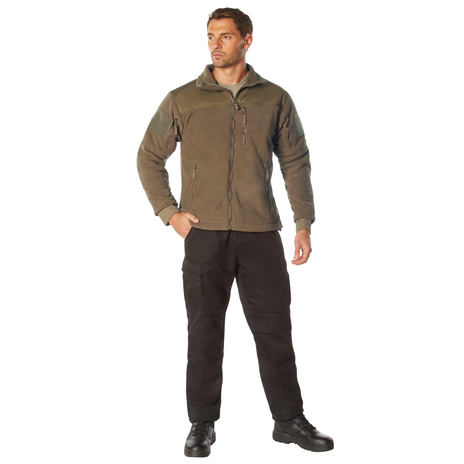 Rothco Men's Special Ops Tactical Fleece Jacket - Warm Military Style Outdoor Jacket for Hiking, Camping & Winter Activities