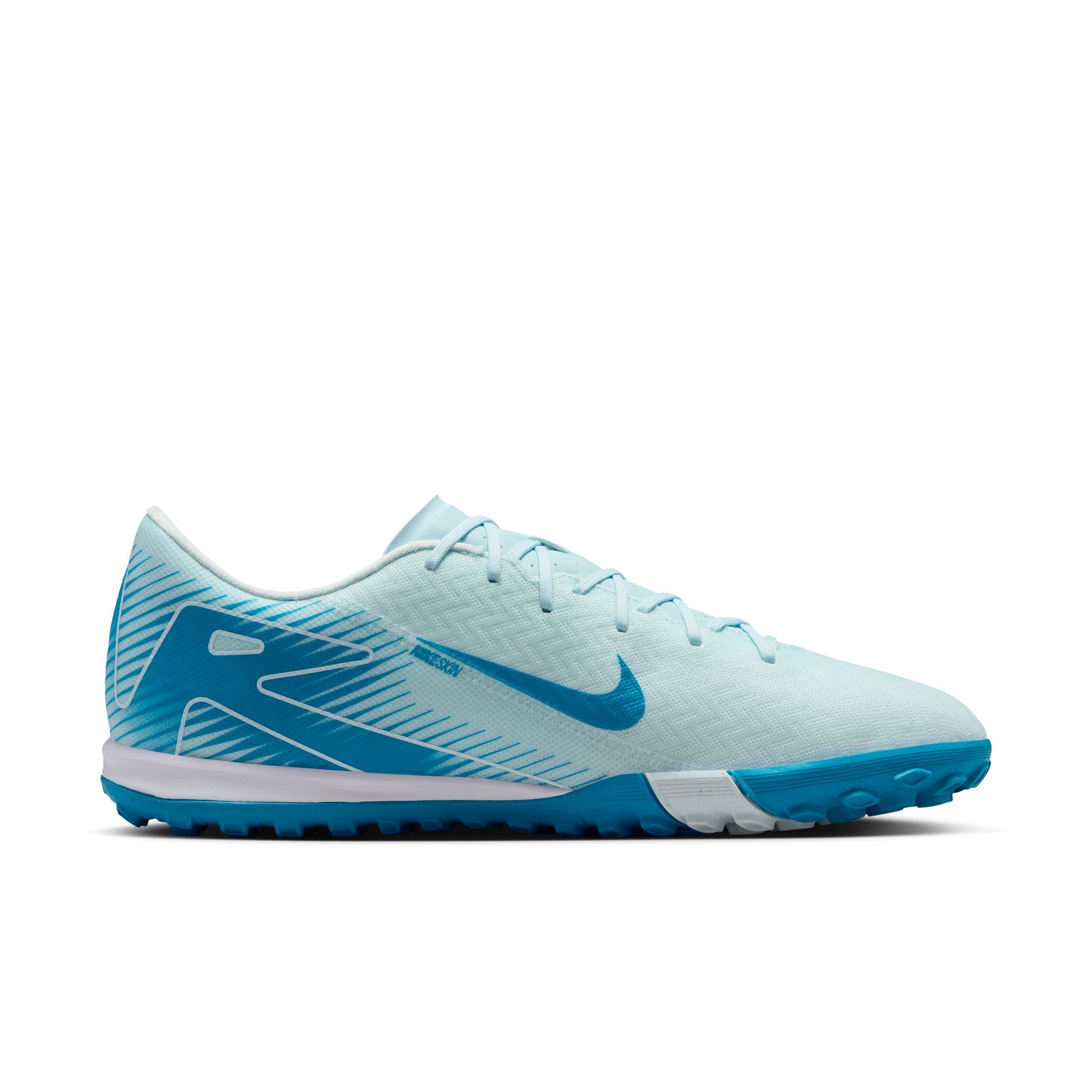 Nike Mercurial Vapor 16 Academy TF Turf Soccer Shoes for Men - Lightweight Football Cleats with Synthetic Leather Upper, Glacier Blue/Blue Orbit - Perfect for Artificial Grass, Training & Casual Wear