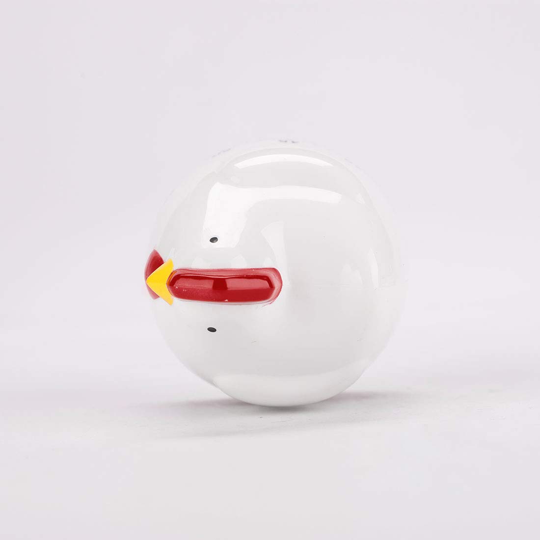 uxcell 60-Second Chicken-Shaped Mechanical Kitchen Timer Alarm Clock - White & Red for Cooking, Baking, and Home Use