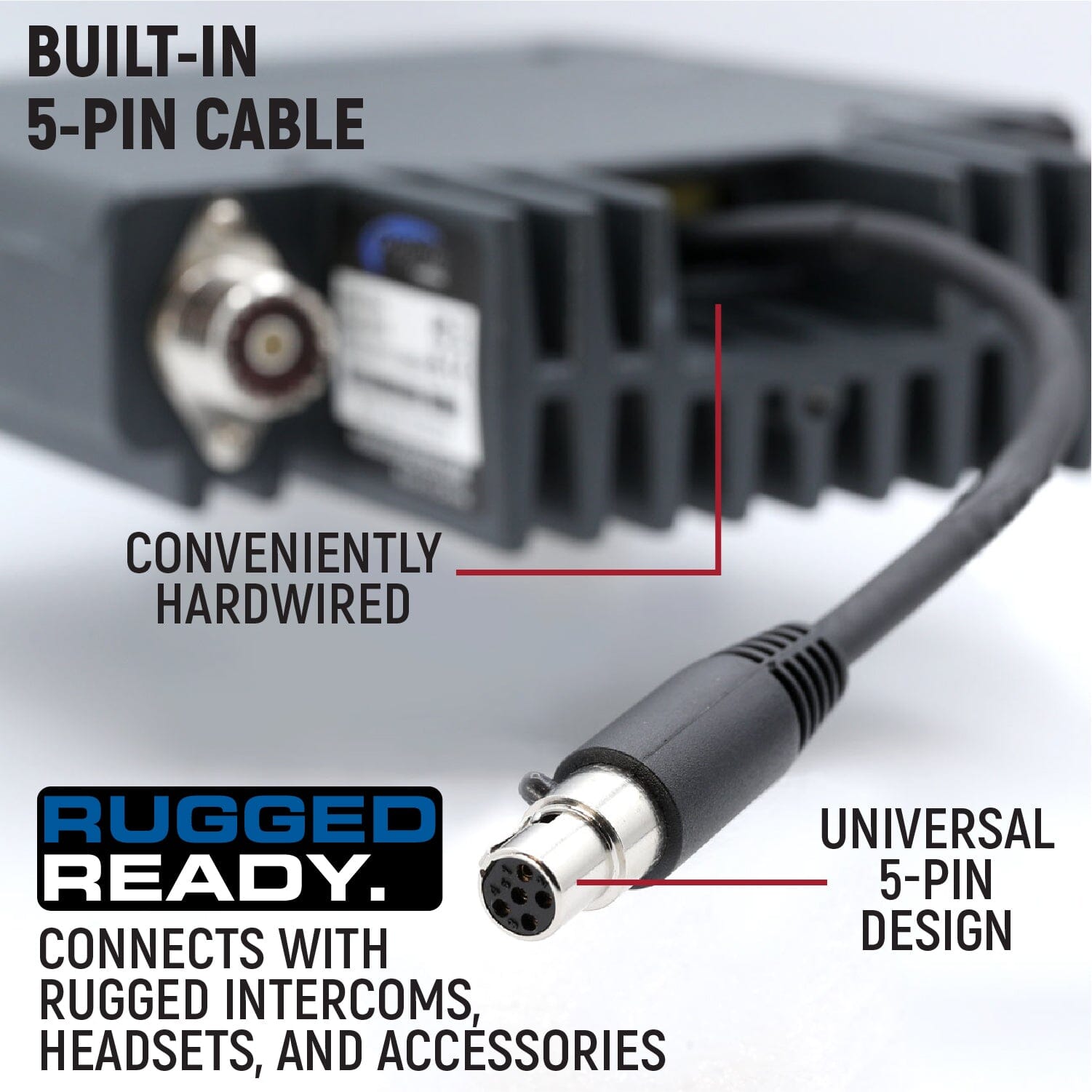 Toyota Tundra GMRS Two-Way Mobile Radio Kit - Off-Road Communication & Emergency Use for Trucks & SUVs