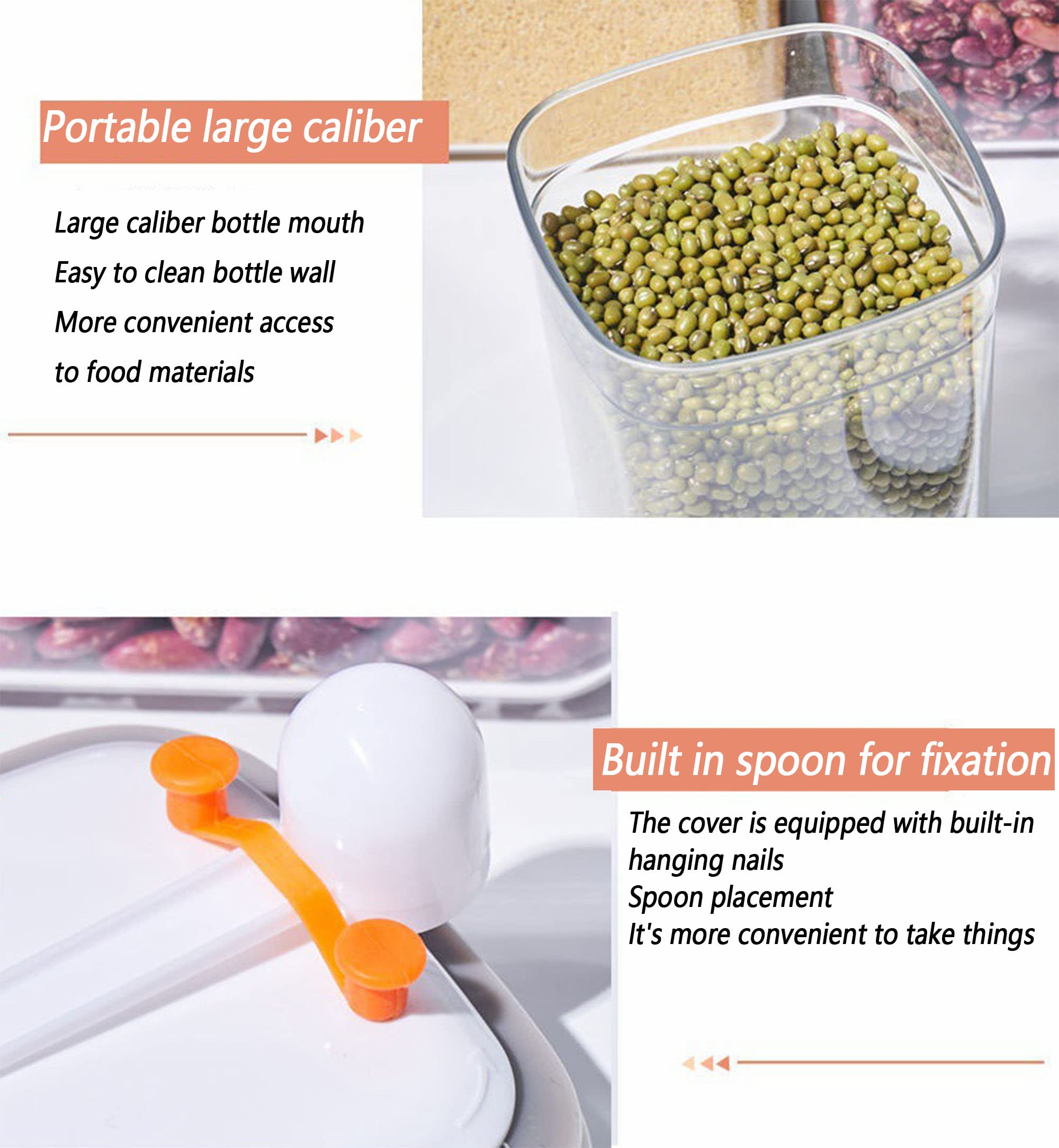 DXIA Baby Milk Powder Dispenser - One Touch Formula Dispenser & Portable Food Storage Container with Lid (1700ml) | Perfect for Storing Milk Powder, Fruits, Snacks, Cereals | Ideal for Travel, Home Use & On-the-Go Feeding