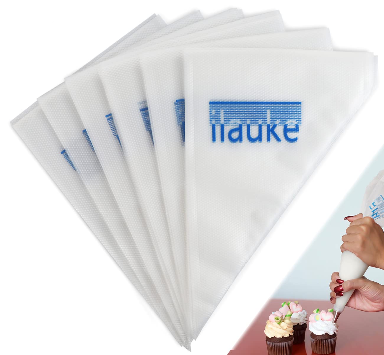 **100PCS 12 Inch Disposable Piping Bags - Anti-Burst Pastry Bags for Cupcake, Cake, Cookie & Frosting Decorating - Perfect for Baking, Dessert Making & Party Supplies**