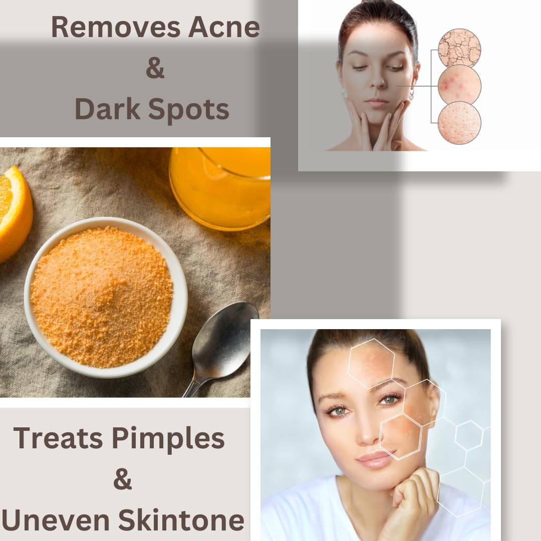 Chilife 100% Pure Natural Dried Orange Peel Powder - No Preservatives or Chemicals - Helps with Acne, Skin Toning & Anti-Aging - Unisex Skincare - 100g - Perfect for DIY Face Masks, Scrubs & Natural Beauty Recipes