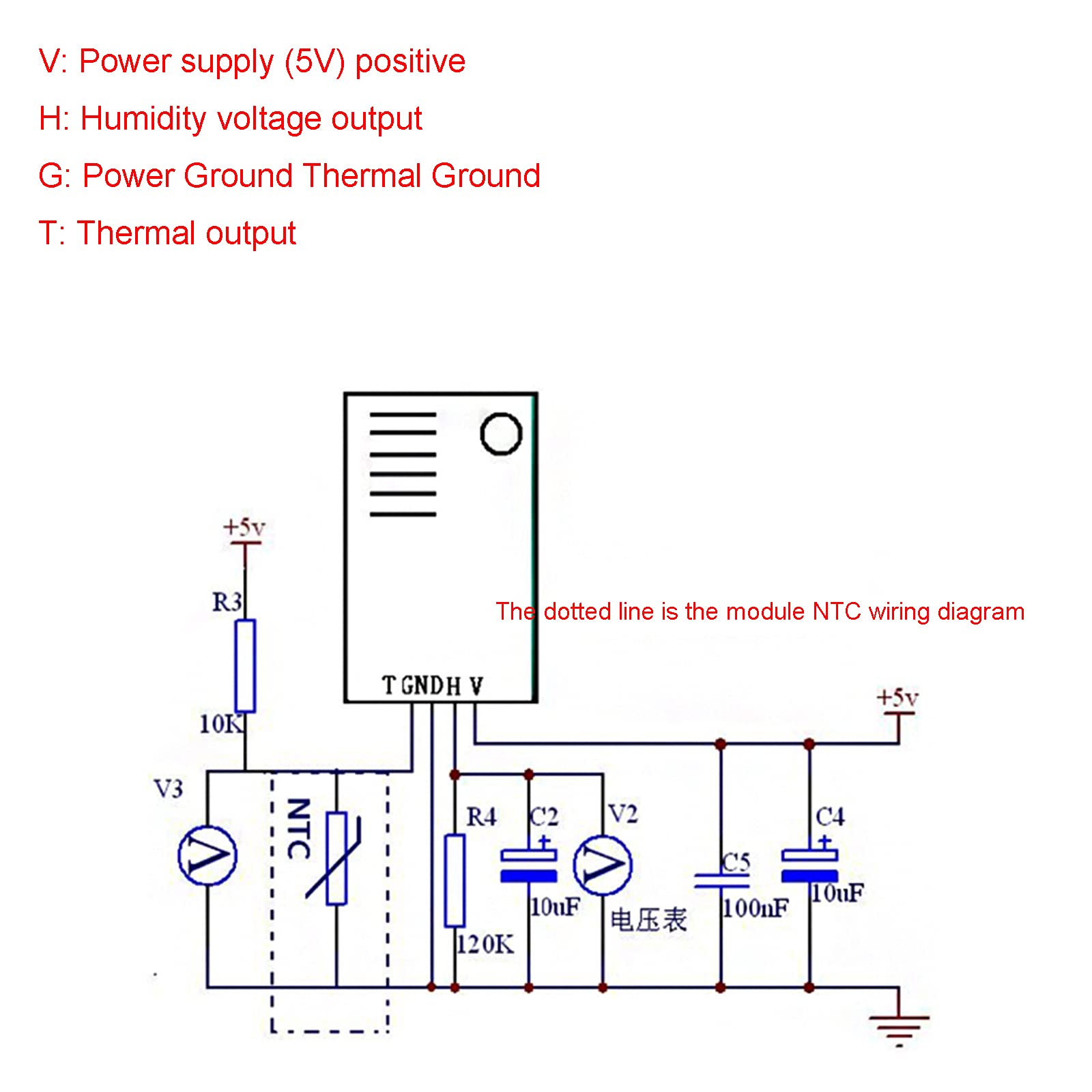 HTMR07-J5 Digital Humidity & Temperature Sensor Module - High Accuracy for Dehumidifiers, HVAC Systems | Ideal for Home, Office, and Industrial Environment Monitoring