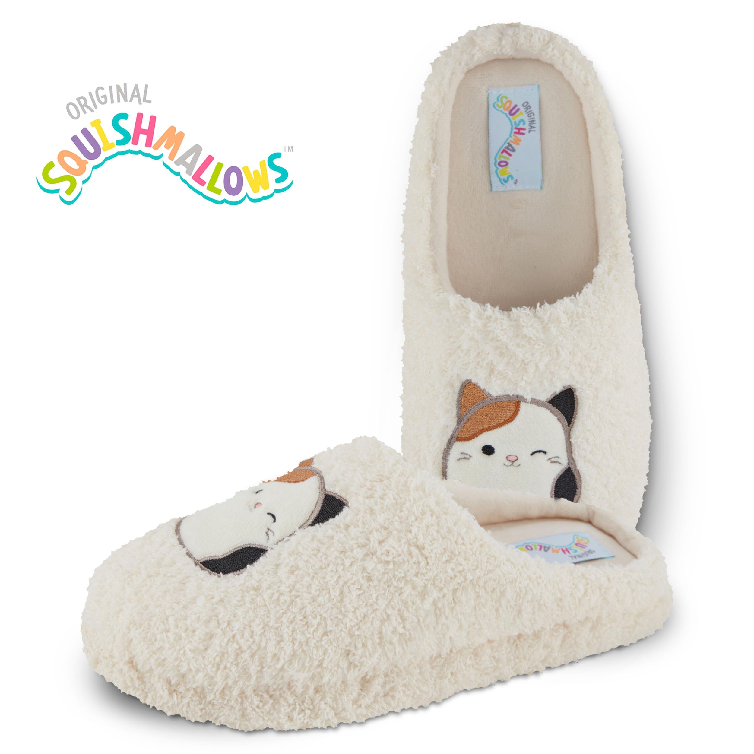 Soft & Cozy Squishmallows Slippers for Women & Kids - Fuzzy Plush House Slippers with Non-Slip Sole | Perfect Gift for Her, Birthday Present & Comfy Indoor/Outdoor Wear