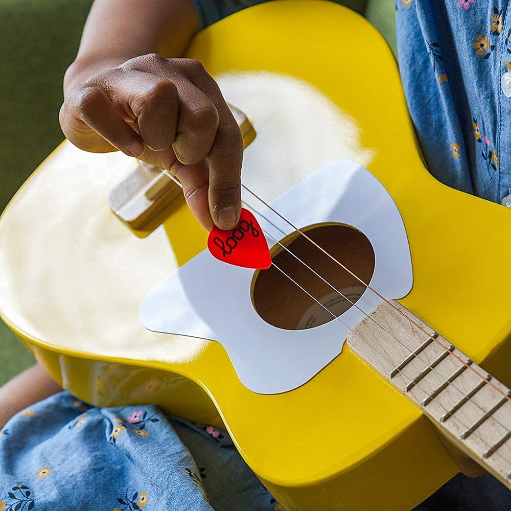Loog Pro Acoustic Kids Guitar - 3-String Beginner Guitar for Ages 6+ with Free Learning App & Video Lessons - Perfect for Home Practice, Music Classes & Birthday Gifts