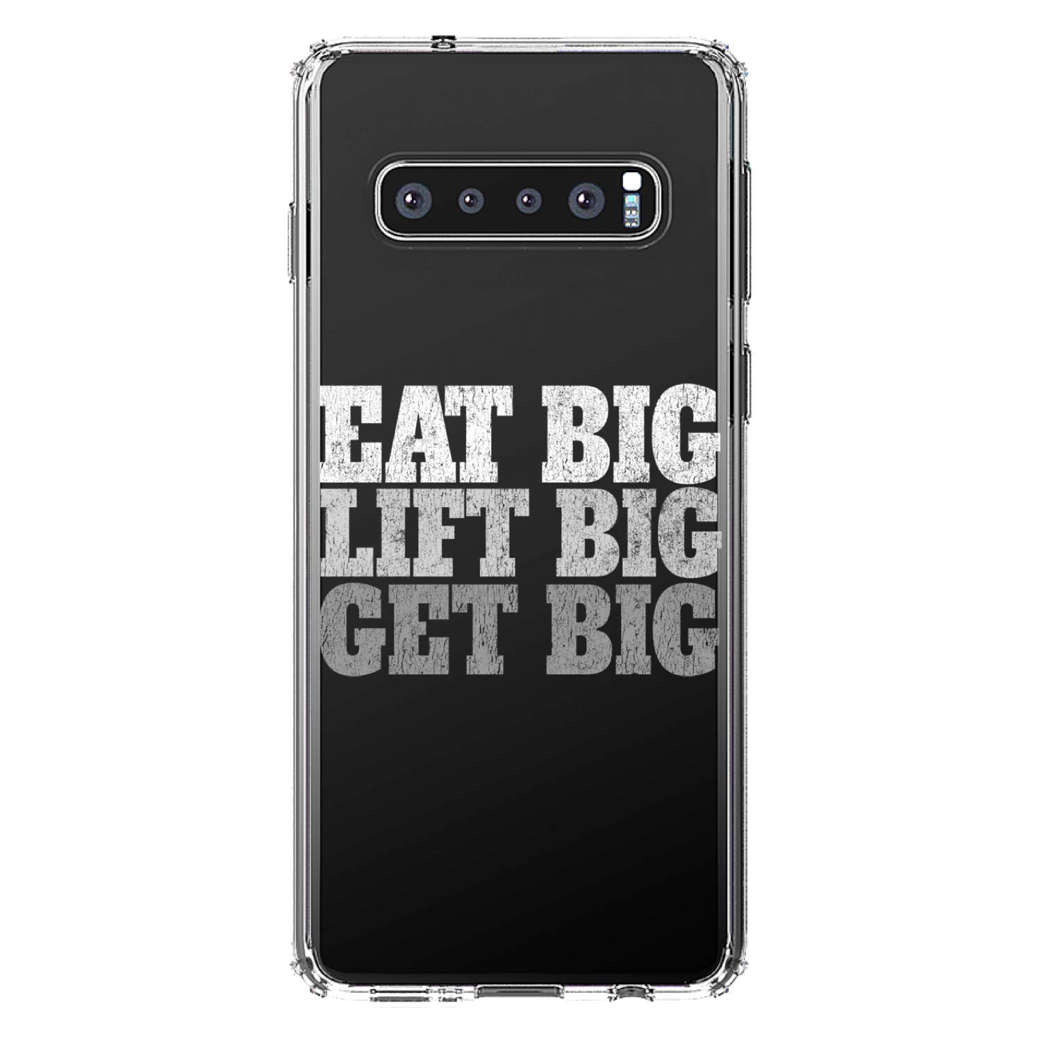Premium Clear Shockproof Hybrid Case for Samsung Galaxy S10+ Plus (6.4 Inch) - Slim TPU Bumper with Acrylic Back & Tempered Glass Screen Protector - Durable Protection for Workouts, Gym & Outdoor Activities
