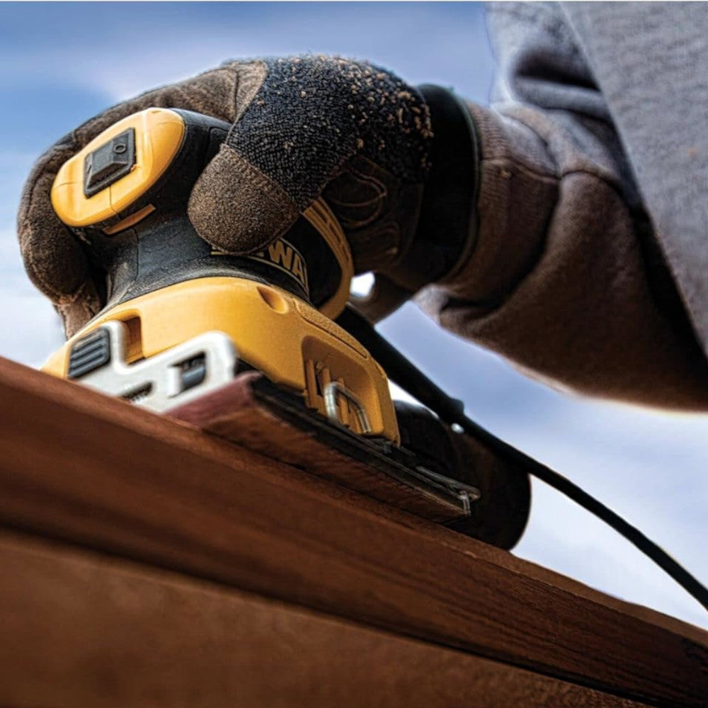 DEWALT DWE6411K 1/4 Sheet Palm Sander - Refurbished with Warranty | Perfect for Woodworking, Sanding & DIY Home Projects
