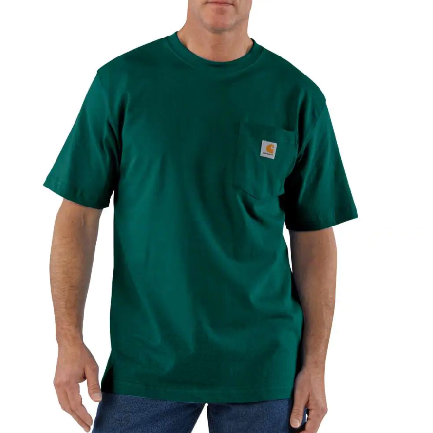 Carhartt K87 Pocket T-Shirt for Men - Durable Workwear & Casual Wear - Perfect for Construction, Outdoor Activities & Everyday Use