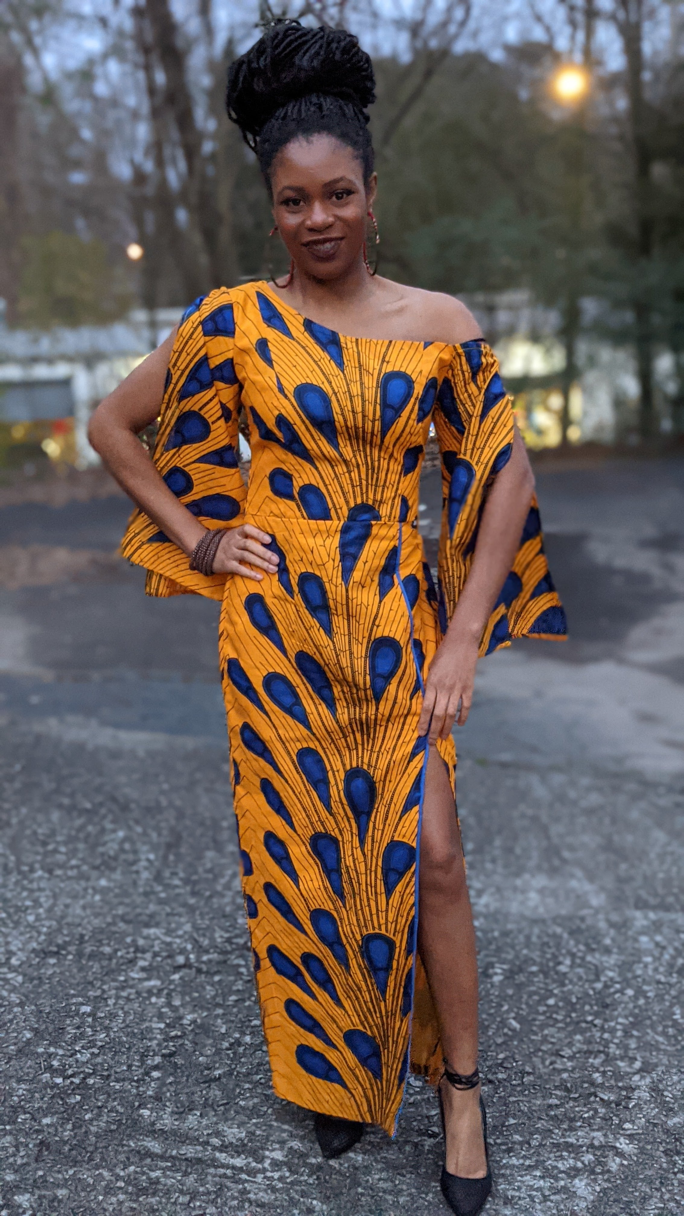 Iyabo Dupsies African Cape Dress DP3816D7 - Stylish Traditional African Attire for Women, Perfect for Weddings, Parties & Cultural Events