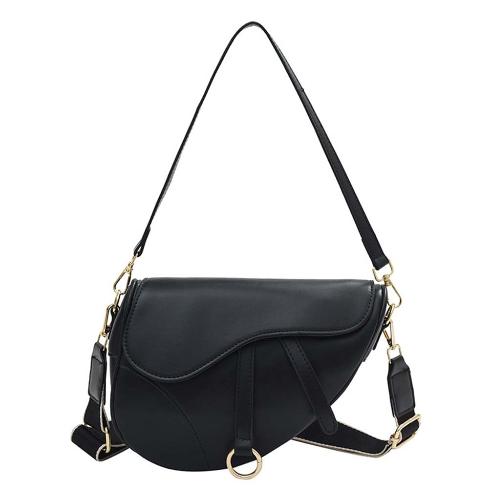 Trendy Women's Small Clutch Purse - Saddle Shoulder Bag, Underarm Handbag & Crossbody Satchel for Evening Parties, Date Nights & Daily Use