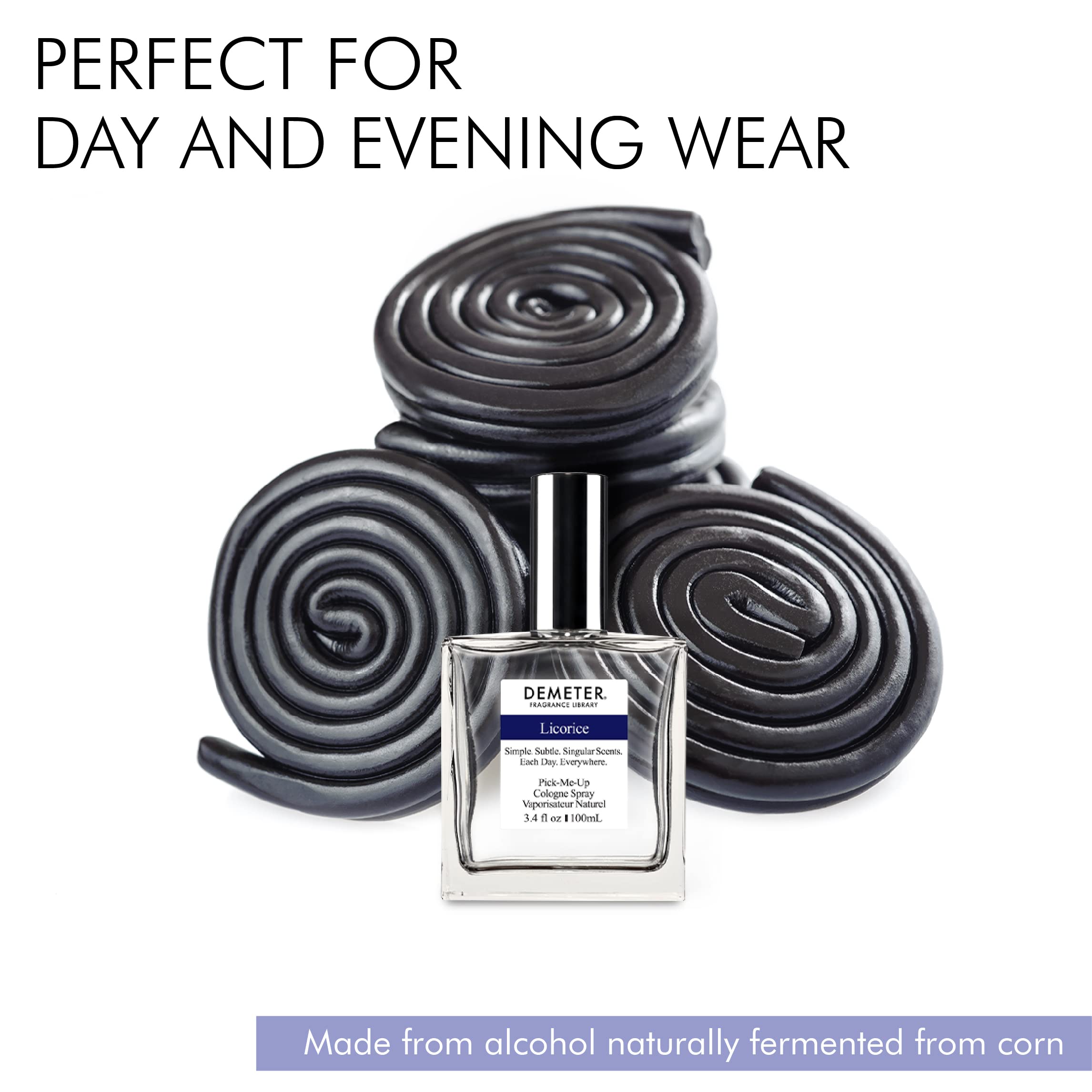 DEMETER Fragrance Library Licorice Cologne Spray 3.4 oz - Sweet & Unique Scent for Men & Women - Perfect for Daily Wear, Gifts & Special Occasions