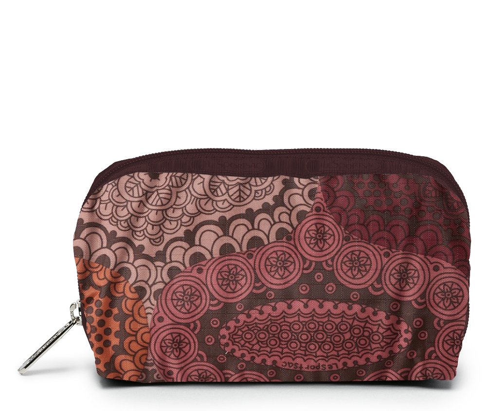LeSportsac Rectangular Cosmetic Case - Waterproof Makeup Bag for Travel & Daily Use | Compact Toiletry Organizer for Women & Men | Perfect for Gym, Vacation & Work Essentials