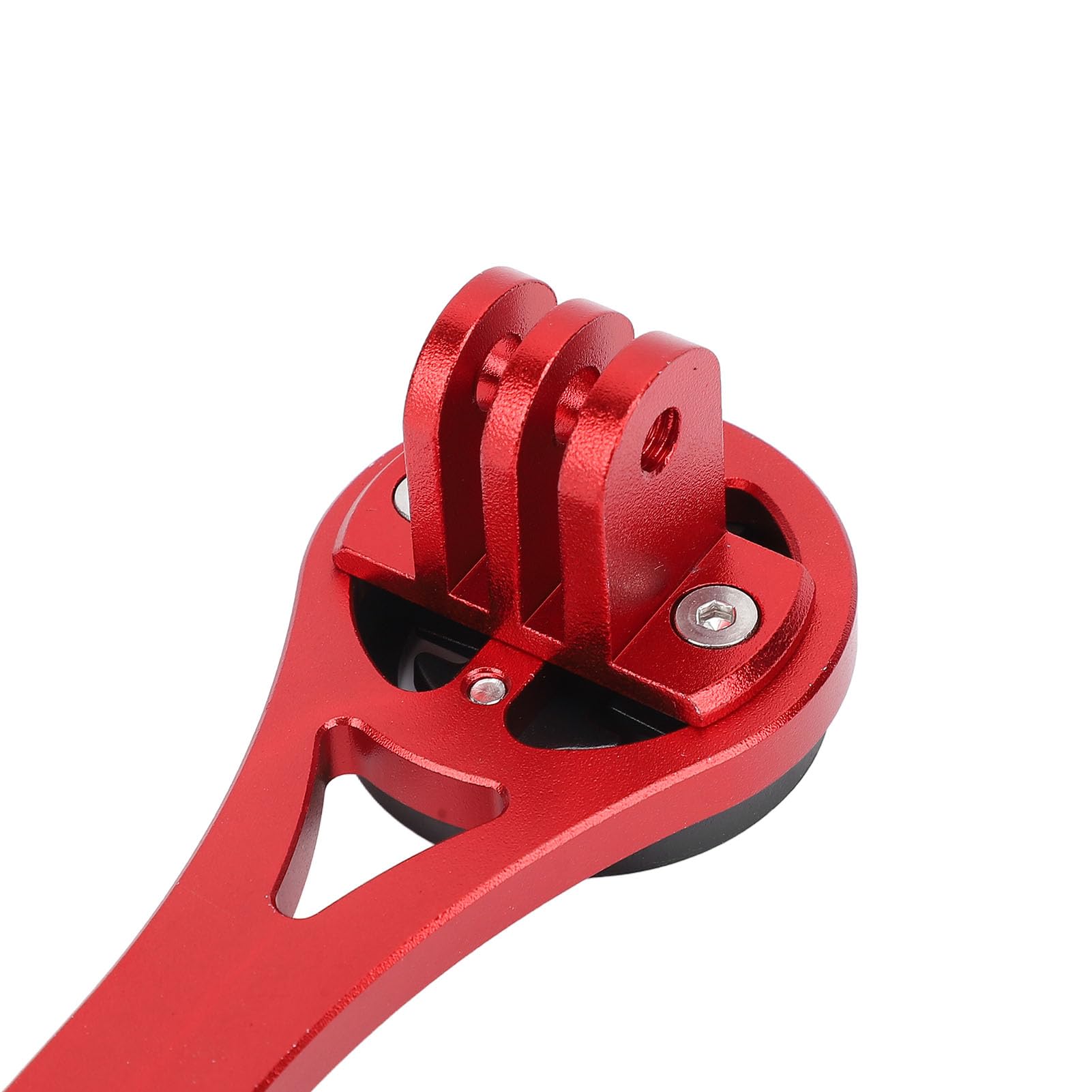 Bike Computer Mount - Universal Cycling GPS & Sports Camera Bracket - Easy Installation, Durable & Lightweight (Red) - Perfect for Road Biking, Mountain Cycling & Action Camera Recording