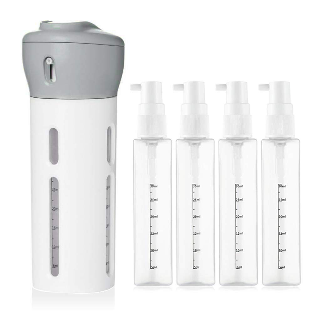 4-Piece 50ml Travel Bottles Set - Leak-Proof Silicone Toiletry Containers for Shampoo, Lotion & Cosmetics | TSA Approved Air Travel Essentials | Compact & Reusable for Carry-On Luggage, Gym Bag, Vacation & Business Trips | Perfect for Daily Use, Camping, Hotel Stays & Weekend Getaways