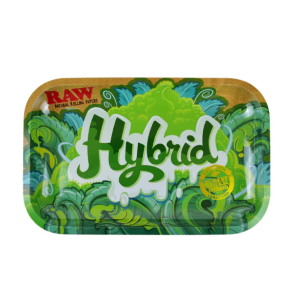 Premium RAW Metal Rolling Tray - 11 x 7 Inches - Durable Hybrid Design for Rolling Papers, Herbs & Smoking Accessories - Perfect for Home, Travel & Outdoor Use