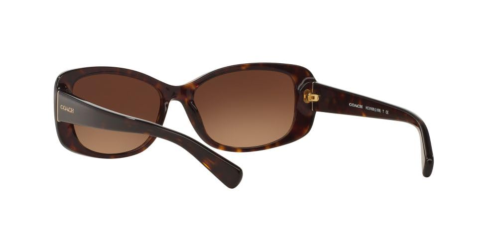 Coach Women's HC8168 Rectangular Sunglasses - UV Protection Fashion Shades for Driving, Beach & Outdoor Activities