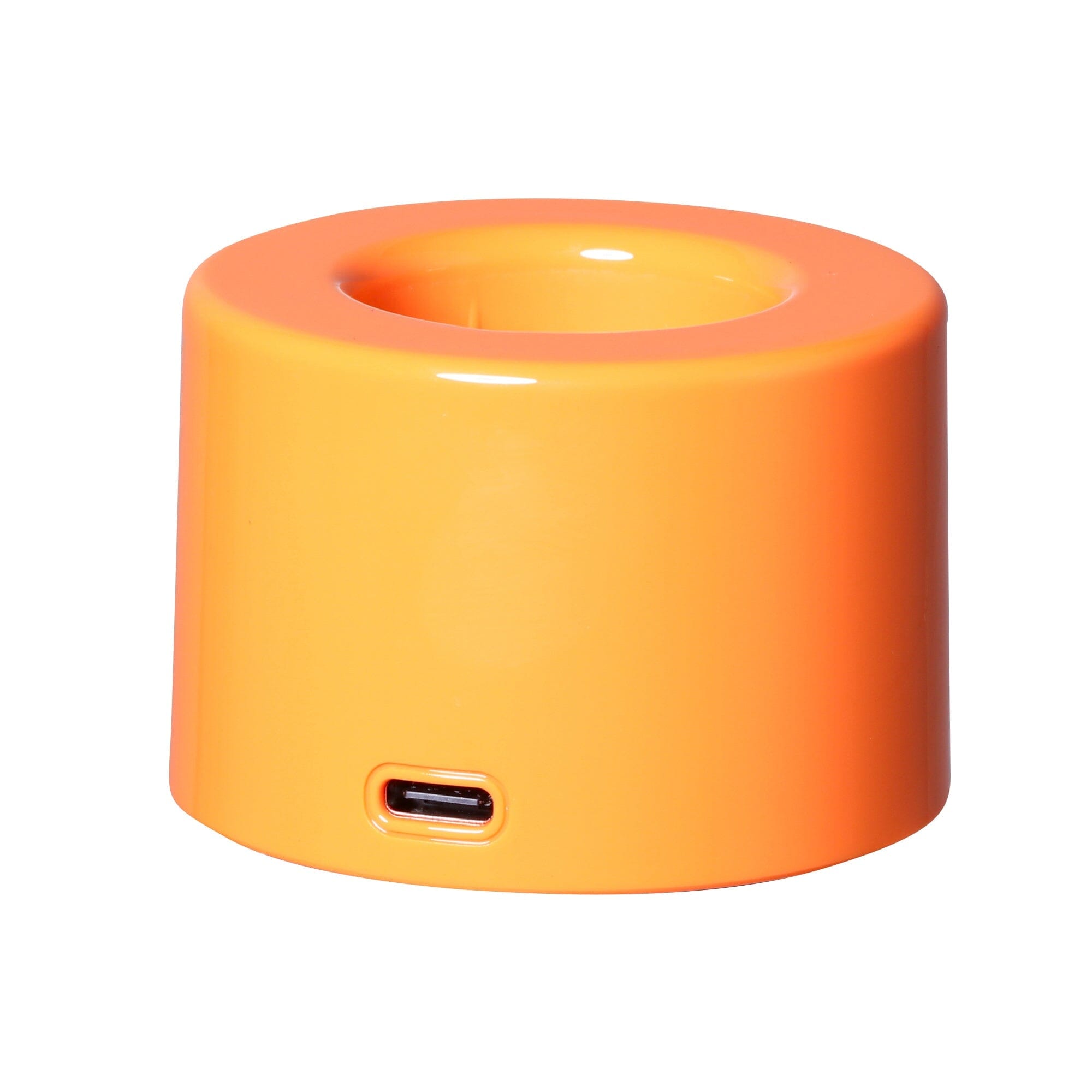 FRAIS Portable Handheld Fan - Mini USB Rechargeable Personal Fan with 3 Speeds, Quiet Cooling for Home, Office, Travel & Outdoor Activities - Shiny Orange