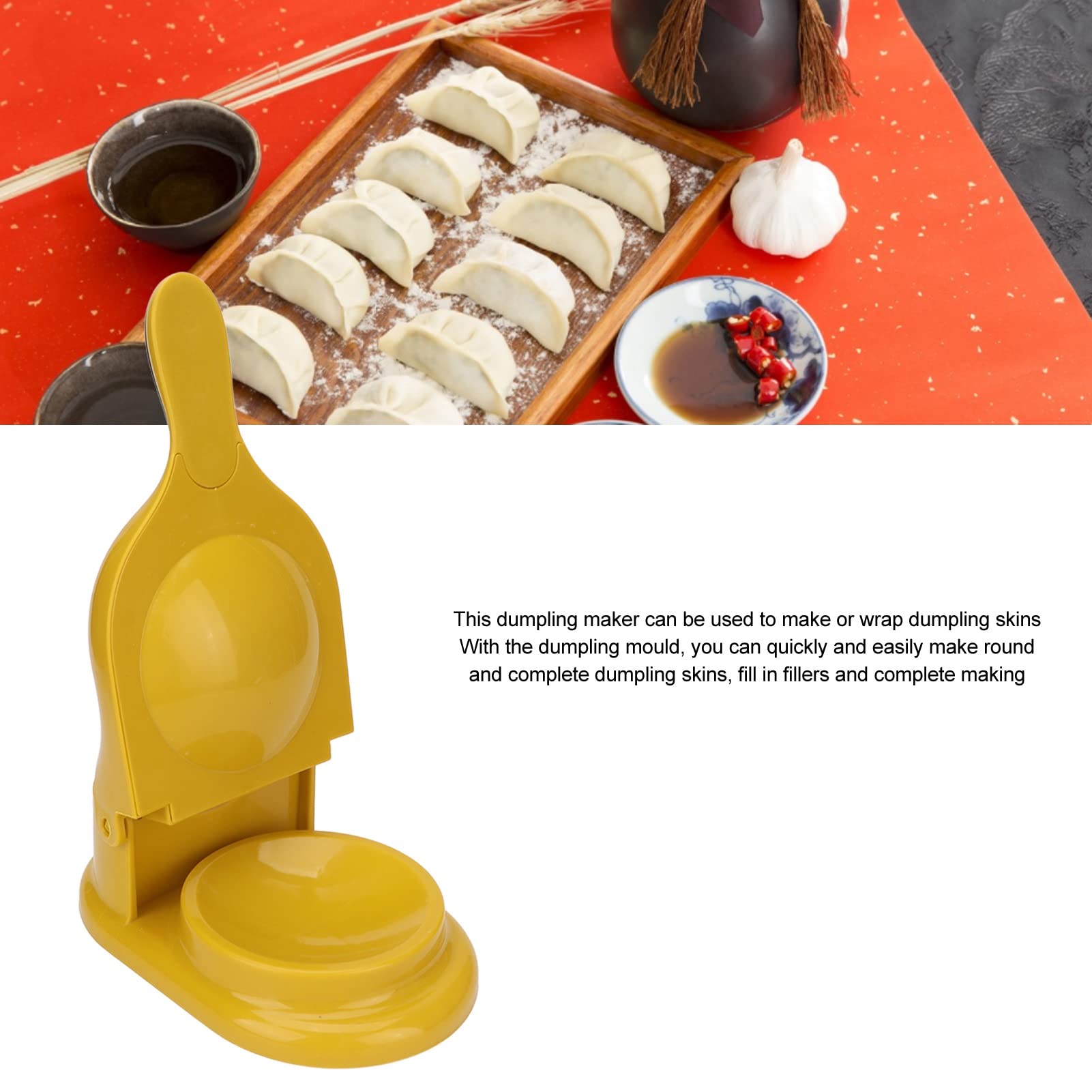 2-in-1 Manual Dumpling Maker - Pasta Press for Home & Restaurant Use