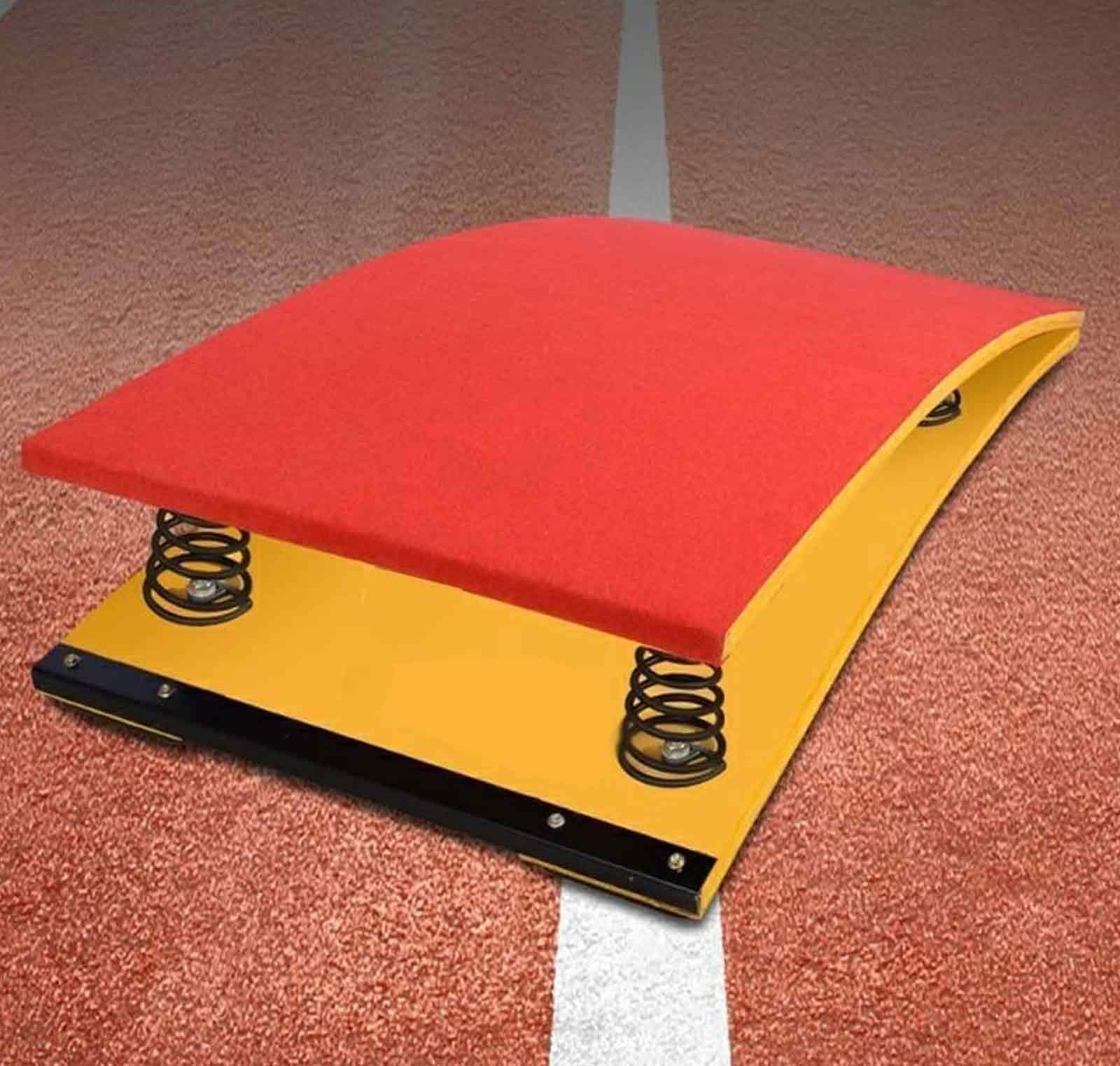 Kids & Junior Gymnastics Springboard - Anti-Skid Felt Surface with Thick Durable Spring (Red/Green) - Perfect for Home Training, Gym Practice & Tumbling Exercises