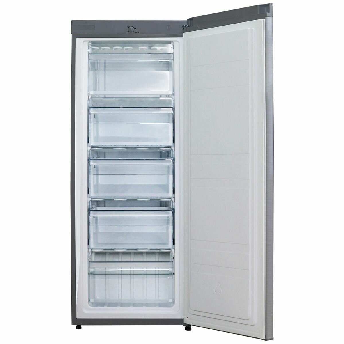 Esatto 162L Upright Manual Defrost Freezer EUF172S - Compact Deep Freezer for Home, Restaurant & Commercial Use - Perfect for Storing Frozen Food, Ice Cream & Bulk Groceries