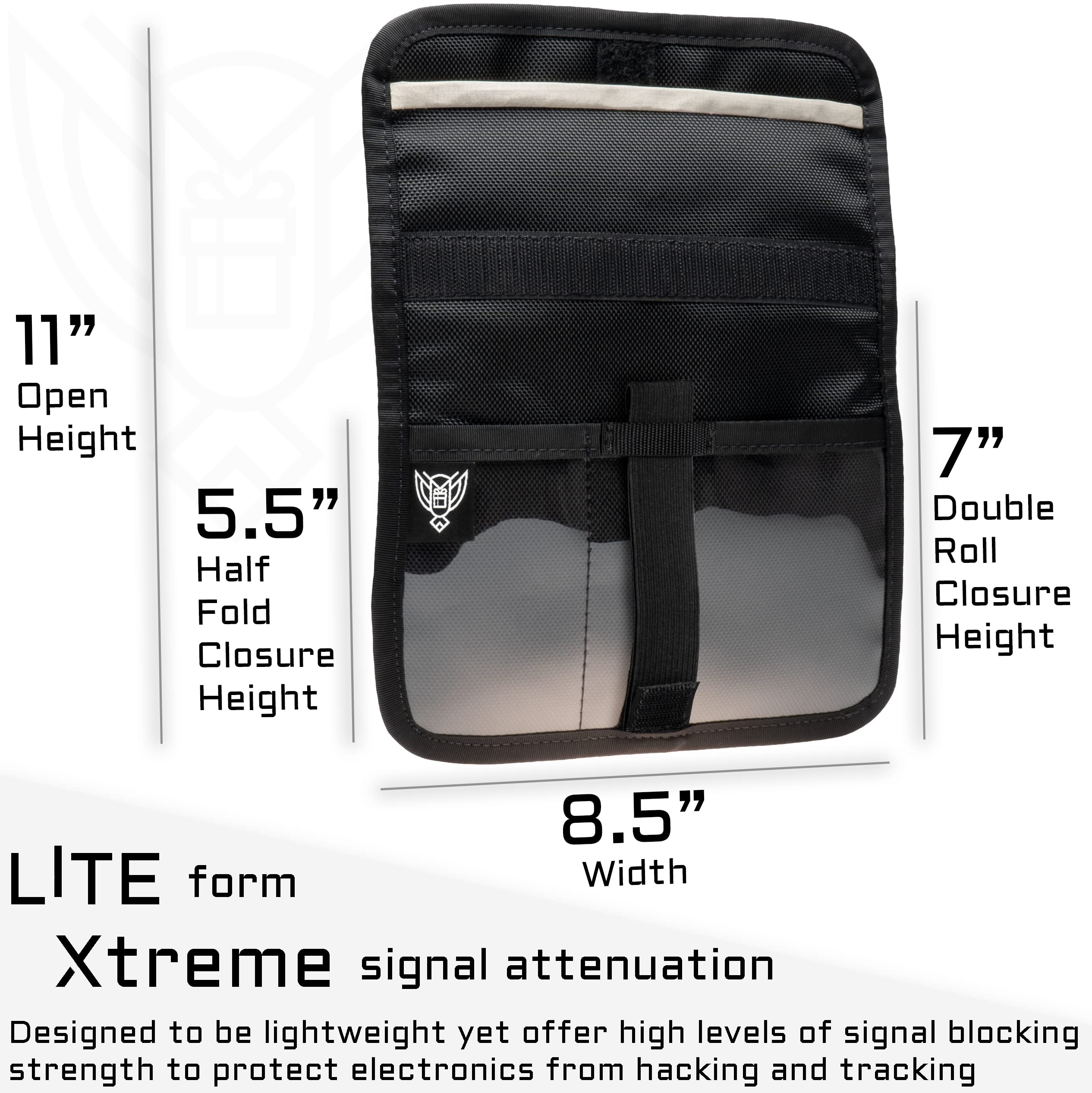 FLEX Faraday Bag & Small LITE Faraday Bag Combo Set - RFID Blocking for Phone, Credit Cards, Key Fobs - Anti-Tracking & Hacking Protection - Premium EMF Shielding Pouch - Perfect for Travel, Privacy Protection & Digital Security
