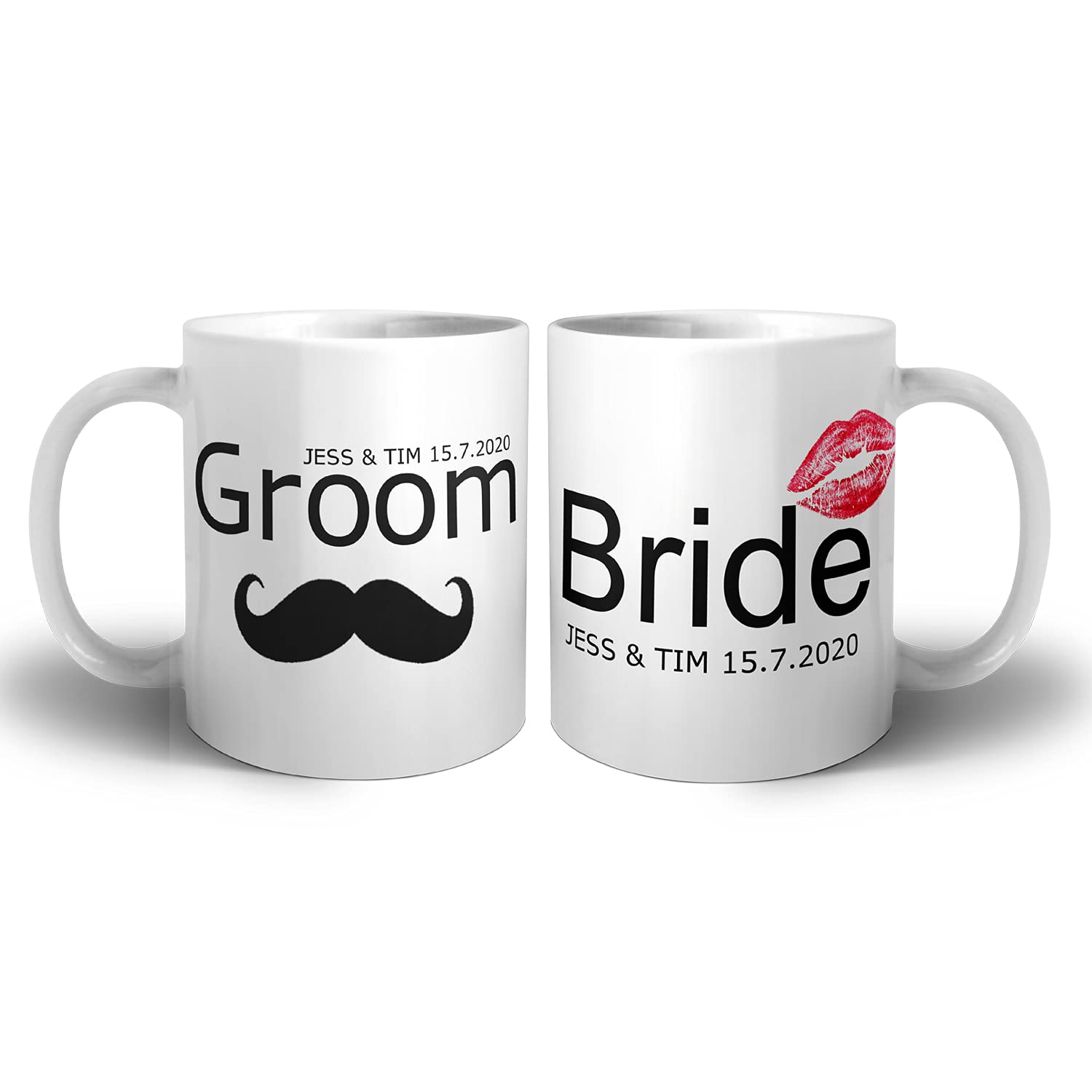Personalized Coffee Mug for New Brides - Custom Wedding Gift for Bridal Shower, Anniversary & Newlyweds - Perfect for Morning Coffee & Tea at Home or Office