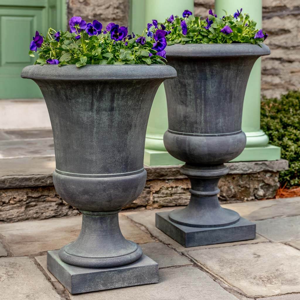 Campania International Soane Urn - Classic Garden Urn for Outdoor Decor, Patio, and Landscaping | Elegant Planter for Flowers, Plants, and Home Décor
