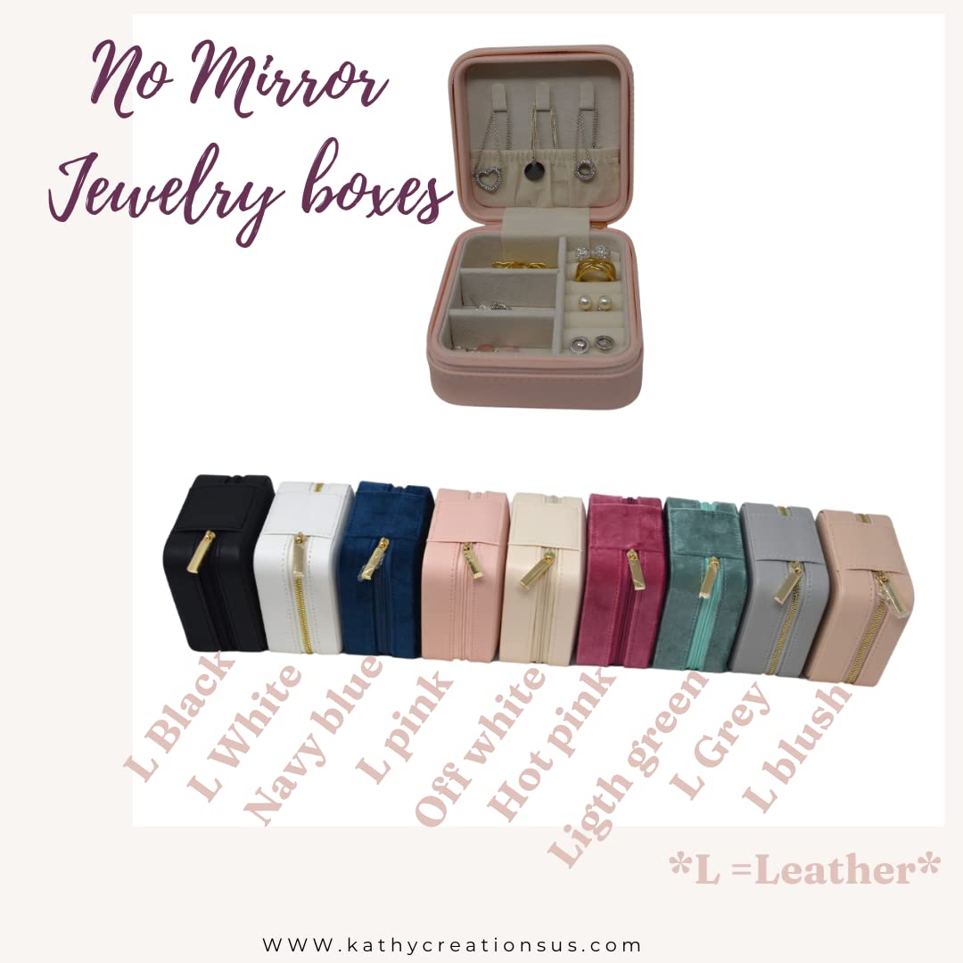 Personalized Velvet Jewelry Box - Elegant Bridesmaid & Bride Gift, Travel Jewelry Case for Wedding, Anniversary & Special Occasions | Perfect for Storage & On-the-Go Use