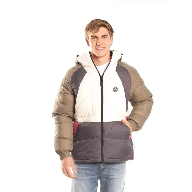Rusty Youkulet Olive Cream Dark Grey Jacket - Waterproof Outdoor Hiking Camping Jacket for Men & Women - Perfect for Hiking, Camping, and Winter Adventures