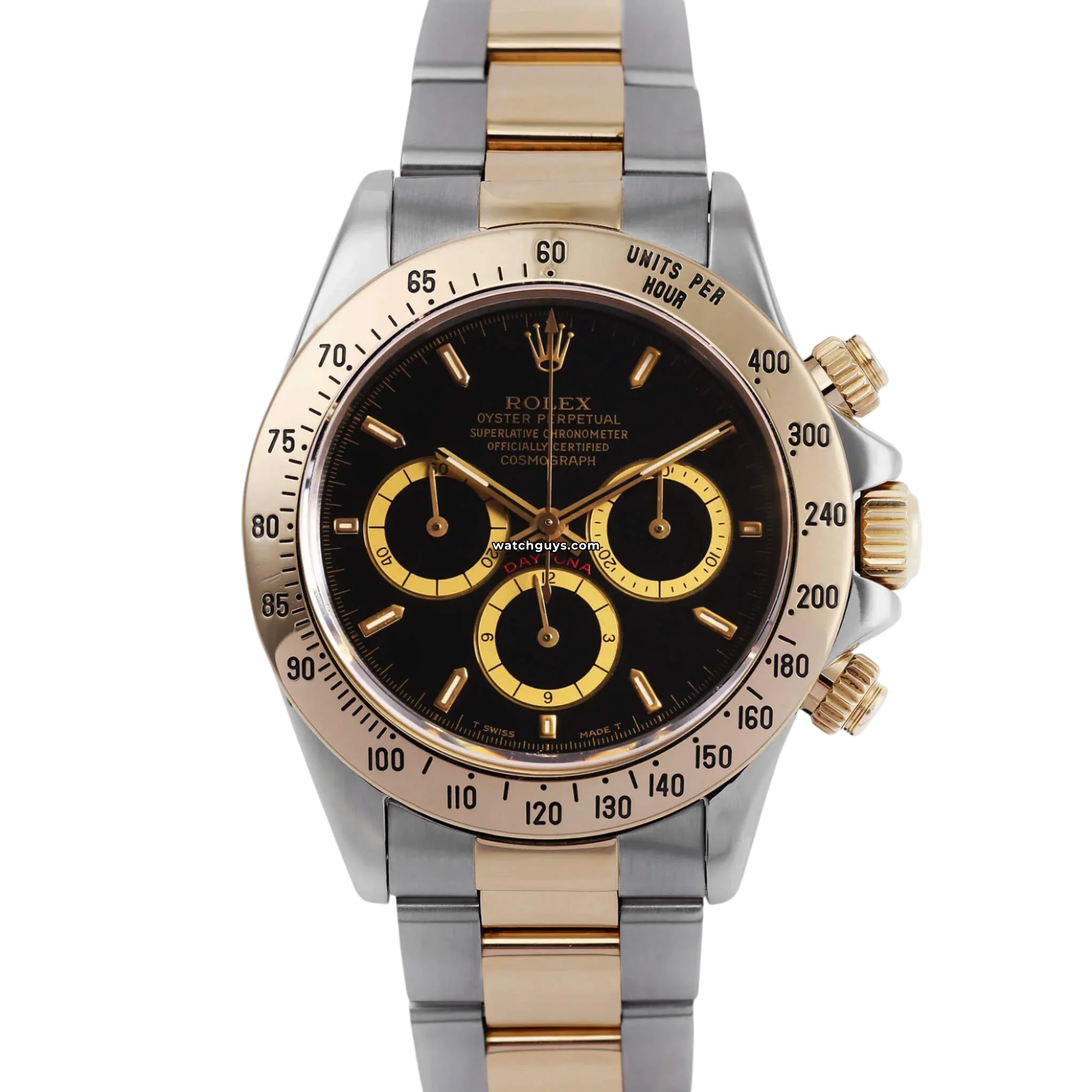 Rolex Daytona Zenith 16523 Black Oyster Watch - Luxury Men's Chronograph Timepiece for Business, Formal & Special Occasions