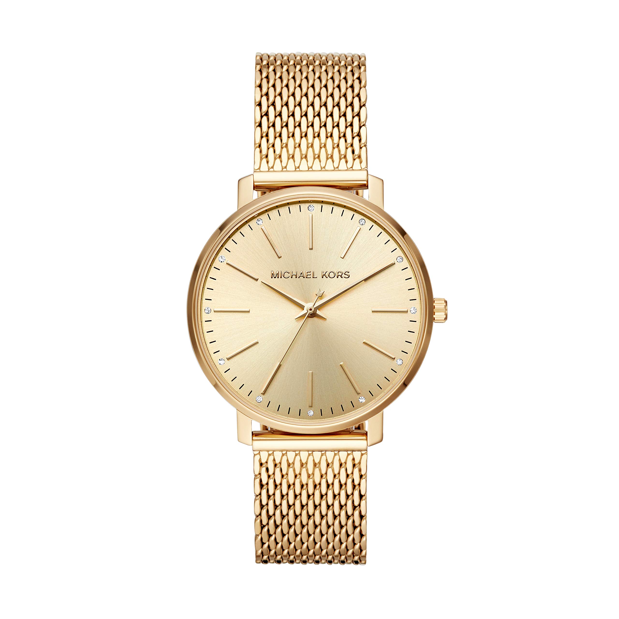Michael Kors Pyper Women's Watch - 38mm Stainless Steel Strap, Three-Hand Movement | Elegant Dress Watch for Women, Perfect for Office, Party & Everyday Wear