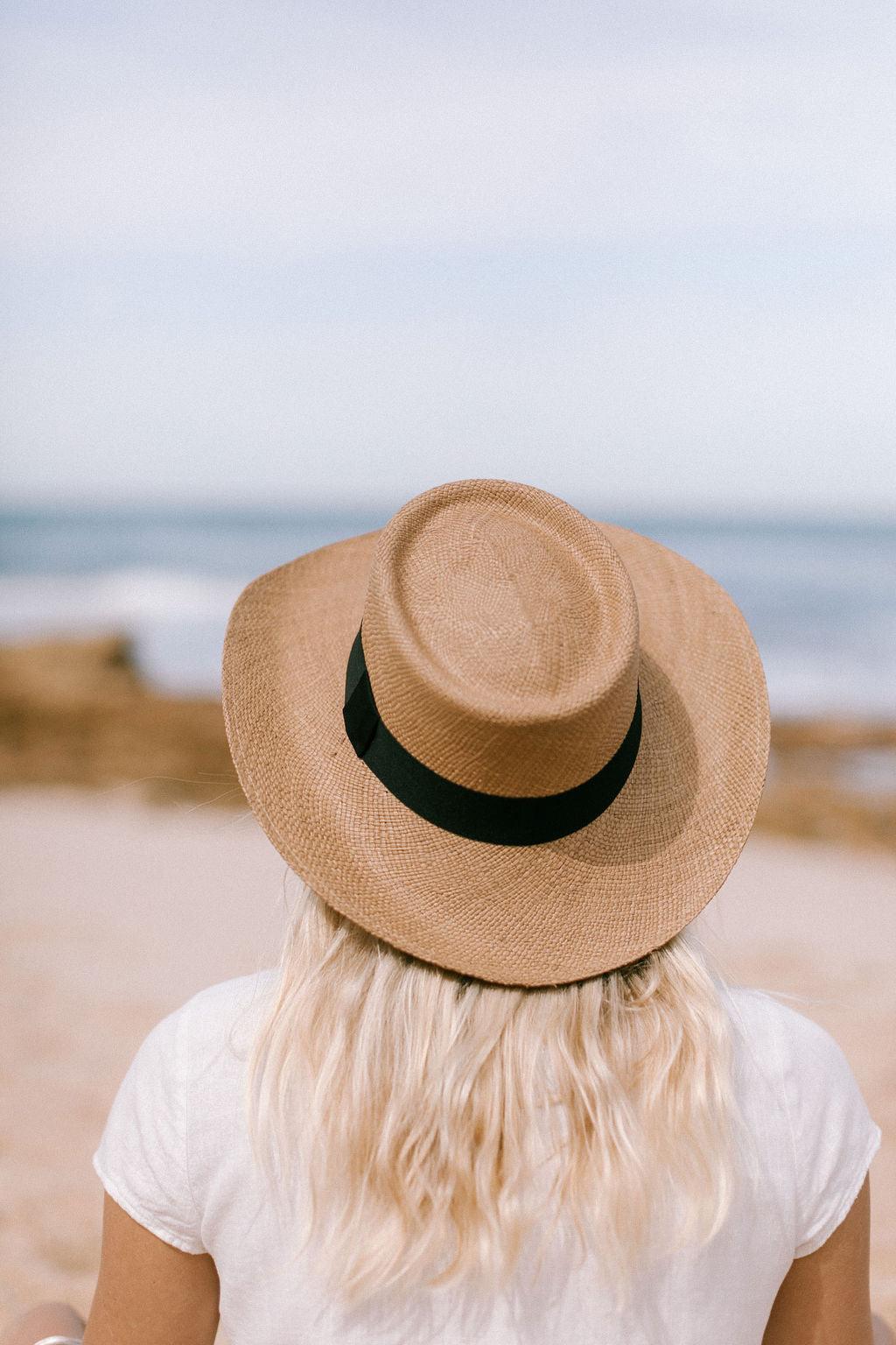 Premium Panama Hat for Men - Classic Gambler Style with Tobacco Finish - Perfect for Outdoor Events, Weddings & Summer Fashion