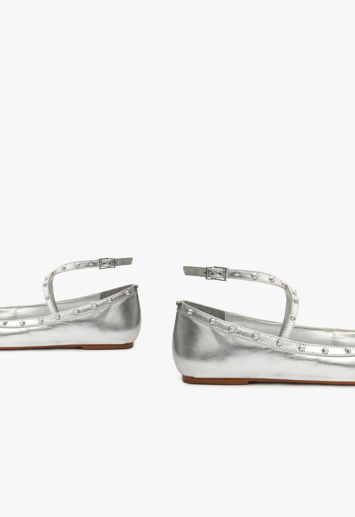 Larissa Women's Metallic Leather Ballet Flats - Comfortable & Stylish Shoes for Work, Casual Wear & Special Occasions