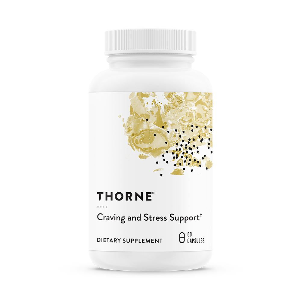 Thorne Craving and Stress Support Supplement - Natural Stress Relief & Appetite Control (SF809) - Supports Relaxation & Healthy Eating Habits for Daily Wellness