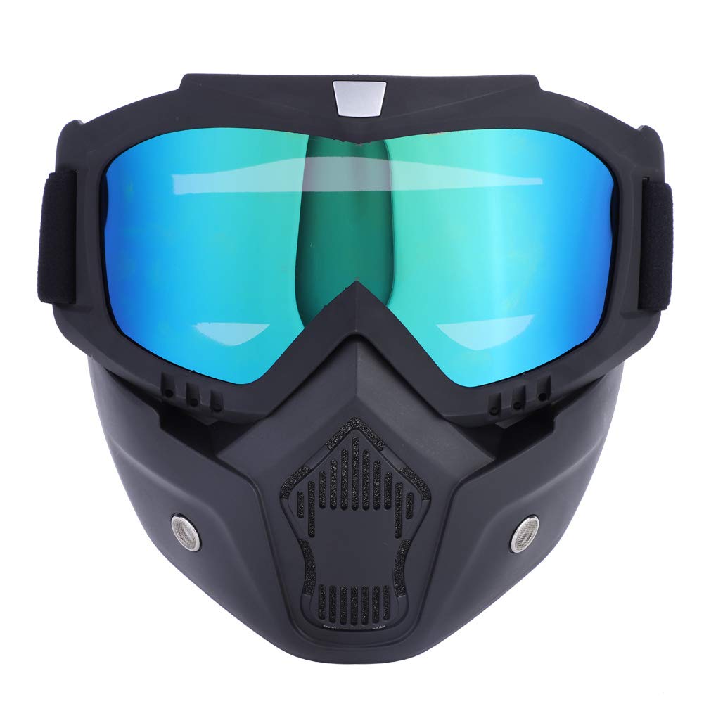 Estink Motorbike Goggles - Adjustable UV Protection Cycling & Skiing Mask with Detachable Eyeglasses | Safe Sports Face Shield for Outdoor Riding, Skating, Hiking | Perfect for Motorcycle Adventures, Winter Sports & Mountain Biking (Colorful)