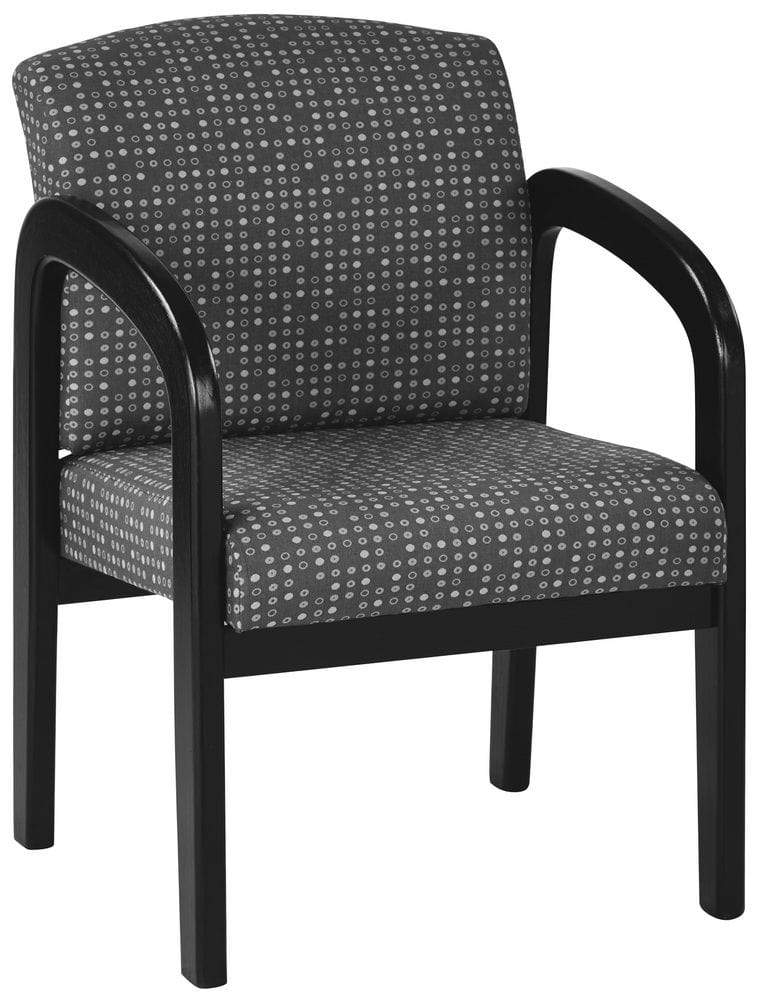Premium Espresso Finish Wood Visitor Chair [WD388] - Stylish & Comfortable Office Seating for Guests, Reception Areas & Waiting Rooms
