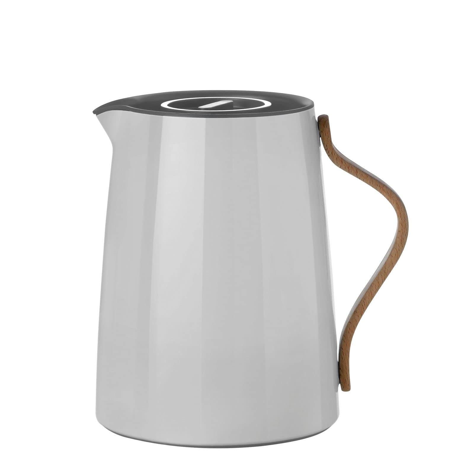 Stelton Emma Vacuum Insulated Tea Jug - 17oz, Grey, 14x19x17.5cm, BPA-Free Stainless Steel Thermos for Hot & Cold Beverages - Perfect for Home, Office, Travel & Outdoor Picnics