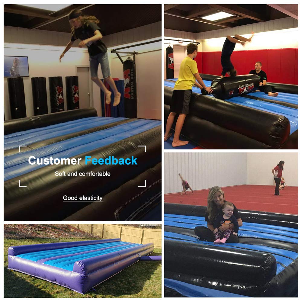 Inflatable Tumble Track for Gymnastics Training - Portable Gymnastics Equipment for Home & Gym Use - Perfect for Kids & Adults Tumbling Practice