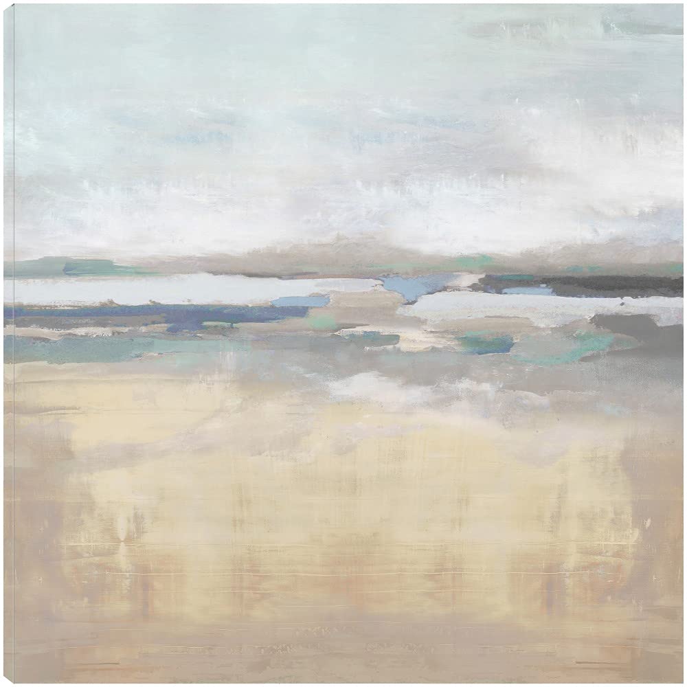 Paul Duncan Fine Art Canvas - Crystal Waters Wall Decor for Living Room, Bedroom, Office | 37x37 Inch Ready to Hang Painting | Modern Home & Commercial Interior Design