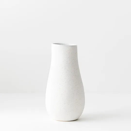 Elegant White Mona Vase - Modern Ceramic Home Decor for Living Room, Dining Table & Wedding Centerpieces