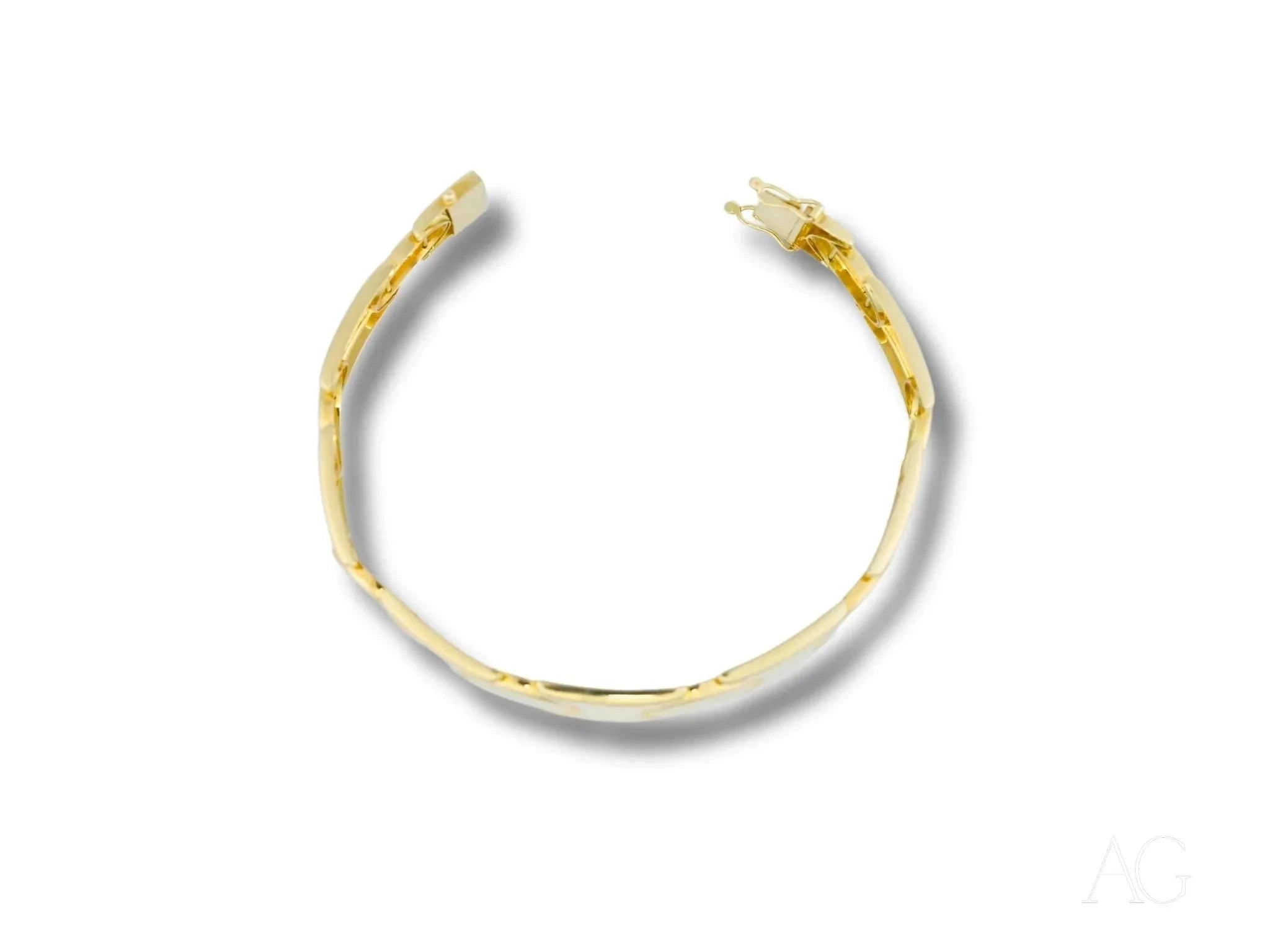 18K Solid Gold Men's Bracelet - Bold & Elegant Design with Secure Box Clasp | Perfect for Gifts, Weddings & Special Occasions