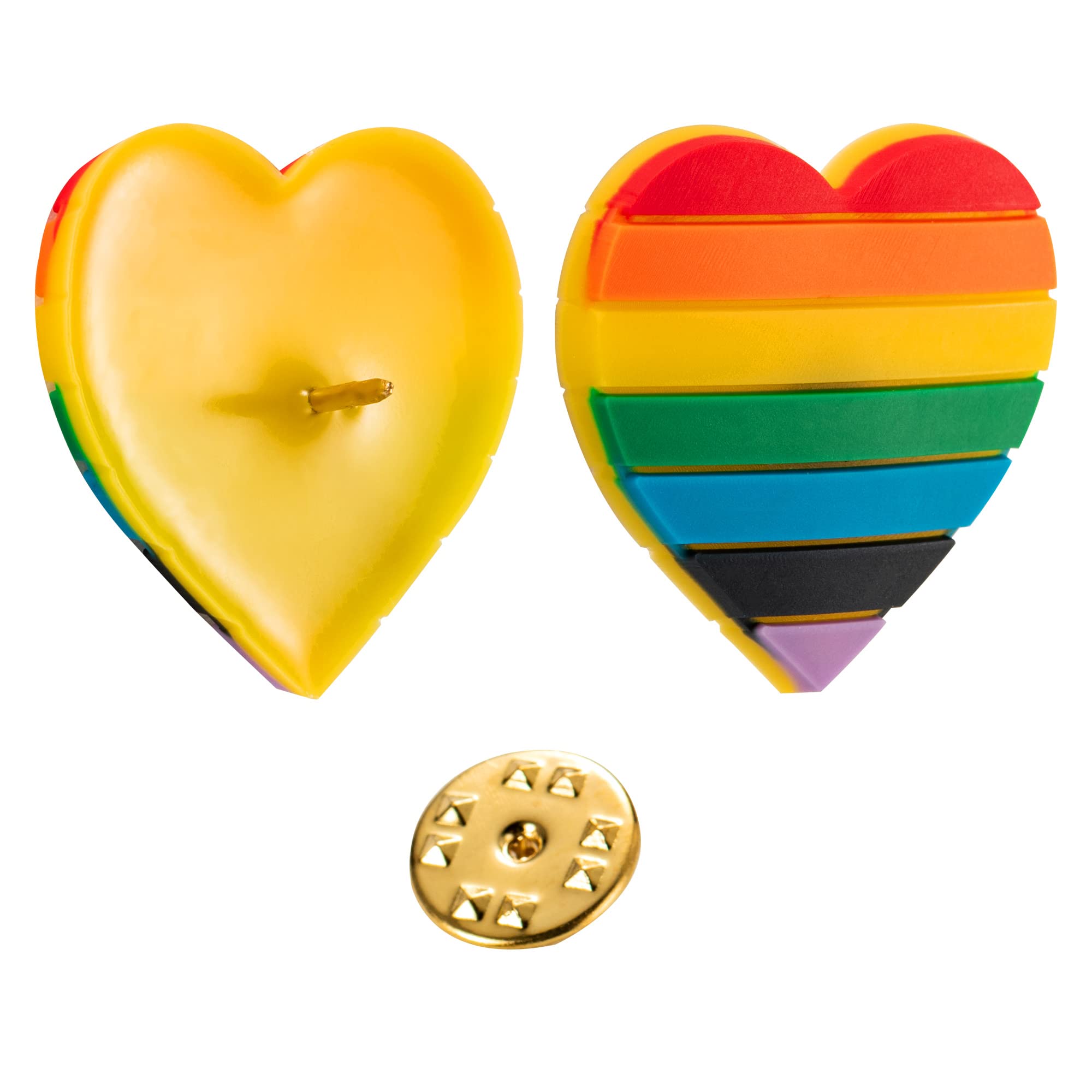 LGBTQ Pride Silicone Pins - Rainbow Flag Enamel Pins for Pride Month, Parades, Gifts & Everyday Wear | Show Your Support with Stylish LGBTQ+ Accessories